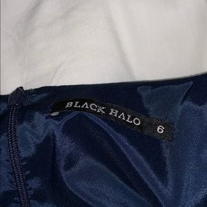 Black halo Jackie o dress size 6 navy